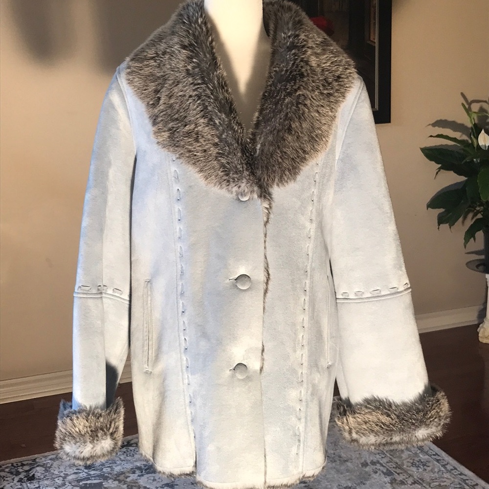 Beautiful blue car coat